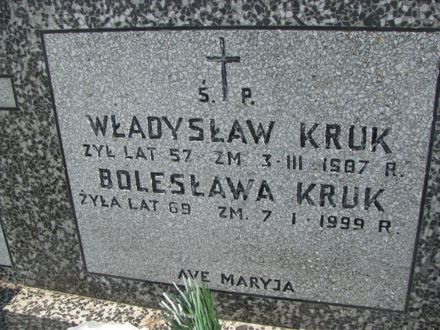 Bolesława Kruk Kurzeszyn - Grobonet - Wyszukiwarka osób pochowanych